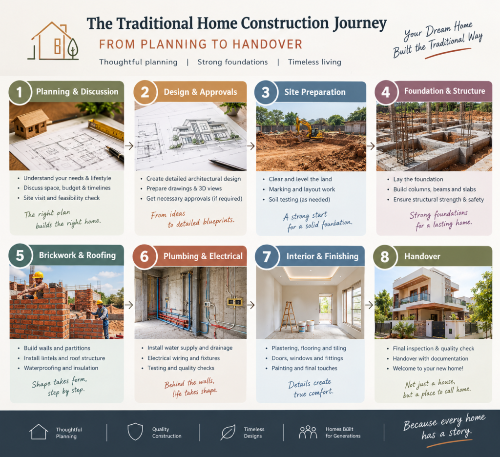 who to build in traditional home construction